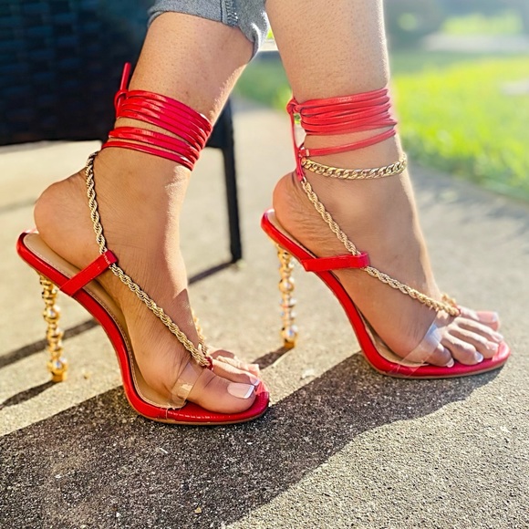 Mixx Shuz Shoes - Milania 😍🚨 Red Strappy Heels
